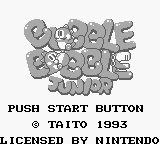 Bubble Bobble Jr. Title Screen